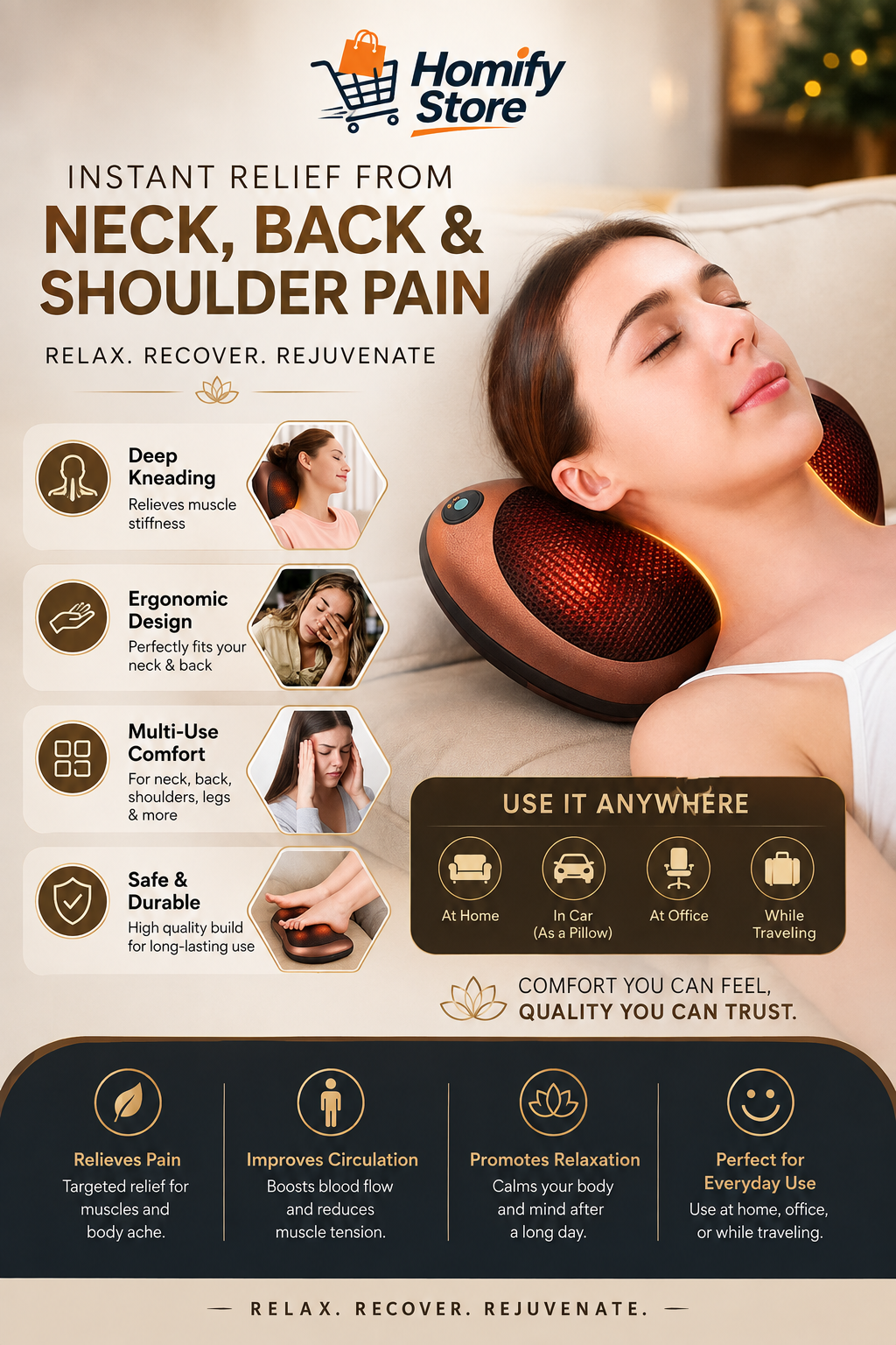 Multi-Functional Massage Pillow | وسادة تدليك متعددة الوظائف